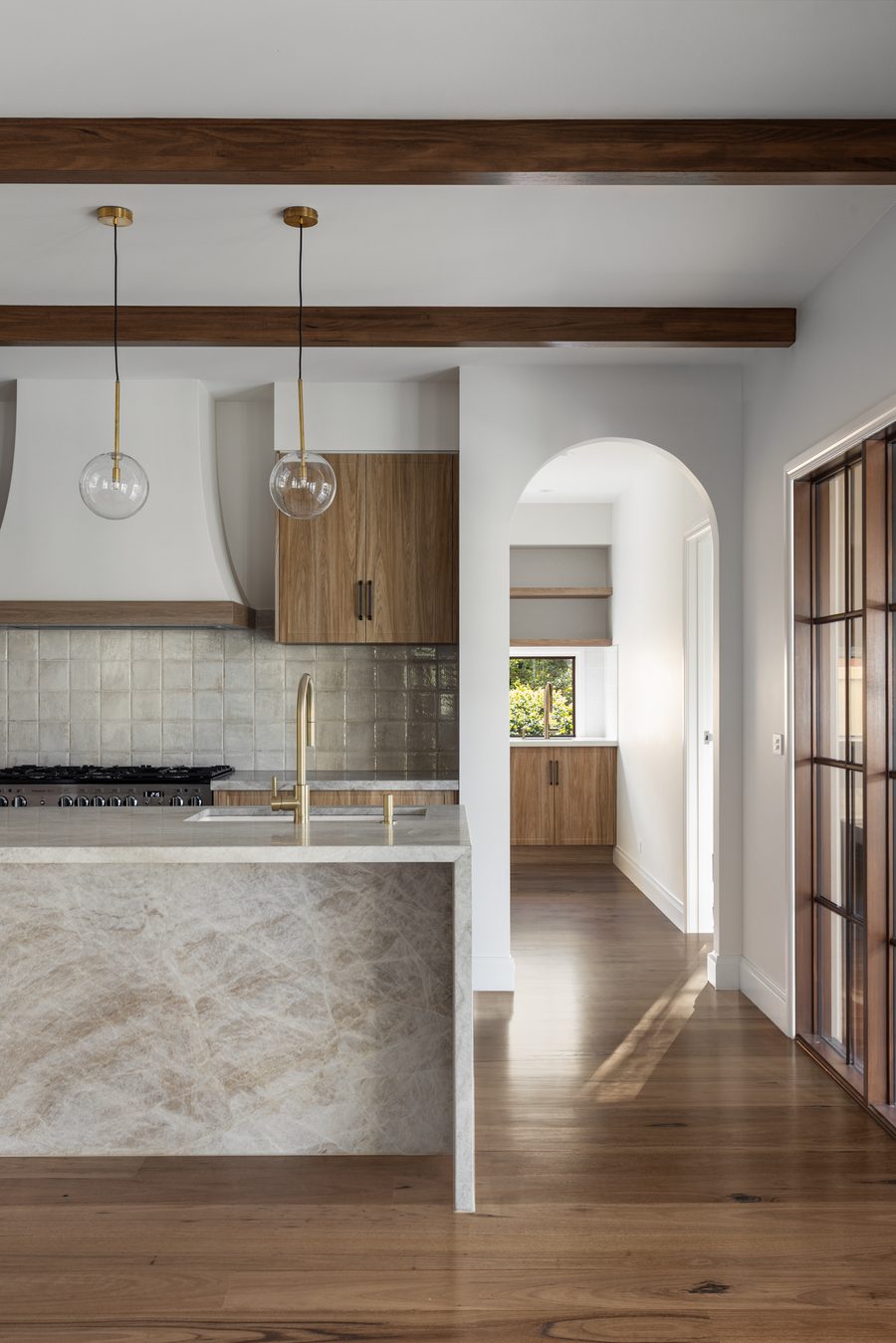 Custom kitchen joinery in a Varcon home, Mont Albert