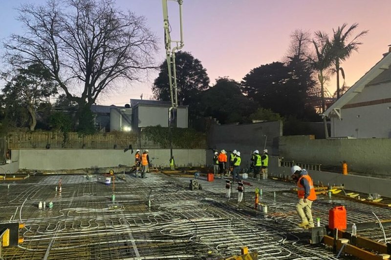 Varcon Group Essendon custom home, construction progress